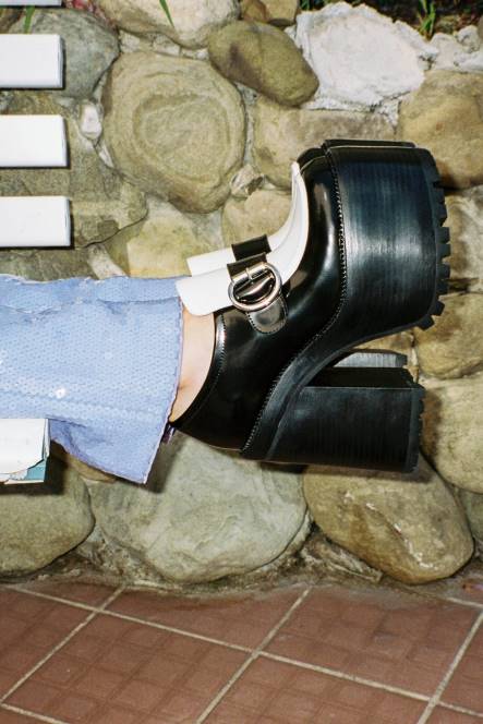 Jeffrey Campbell compenseren NDHB62 platform pomp zwarte doos witte doos vrouwen