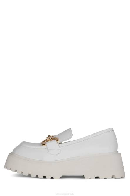 Jeffrey Campbell geschoold NDHB1242 platform pomp witte doos vrouwen