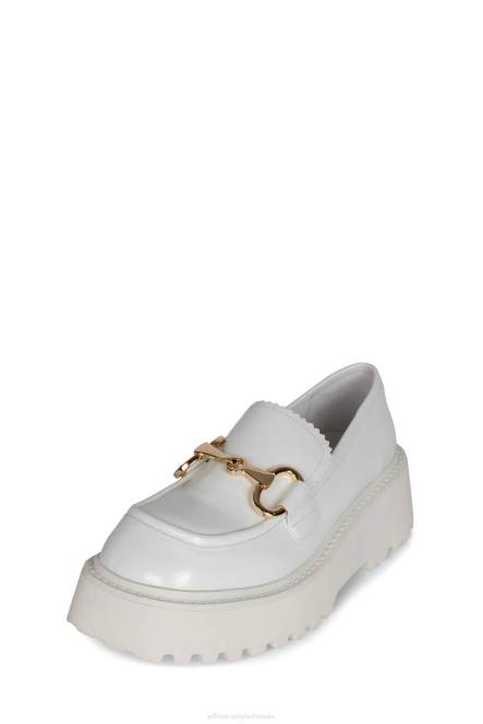Jeffrey Campbell geschoold NDHB1242 platform pomp witte doos vrouwen