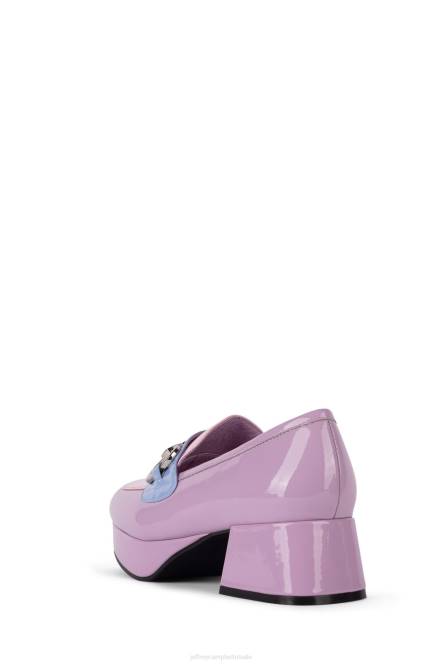 Jeffrey Campbell leerling-2 NDHB1263 platform pomp lila roze maagdenpalm pat combo vrouwen