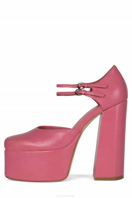 Jeffrey Campbell leila NDHB1292 platform pomp roze kreukel vrouwen