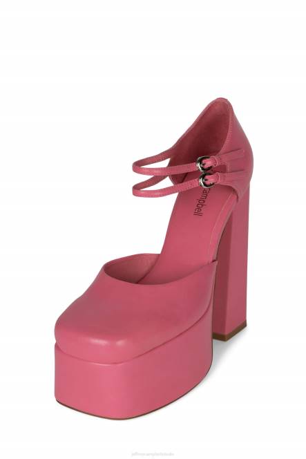 Jeffrey Campbell leila NDHB1292 platform pomp roze kreukel vrouwen