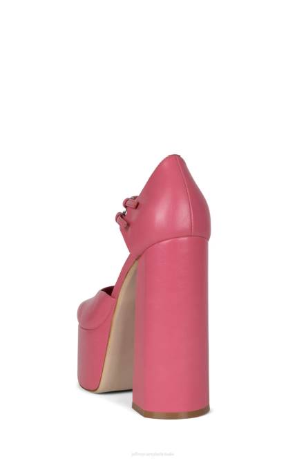 Jeffrey Campbell leila NDHB1292 platform pomp roze kreukel vrouwen