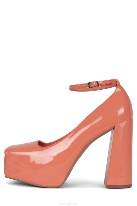 Jeffrey Campbell lekker NDHB1307 platform pomp koraal patent vrouwen