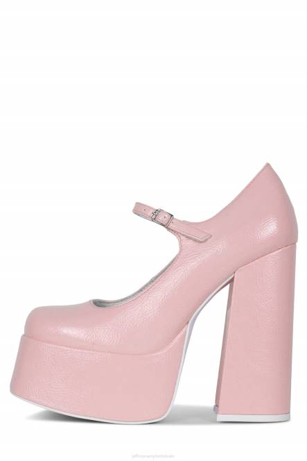 Jeffrey Campbell mary-j NDHB1302 platform pomp roze patent vrouwen