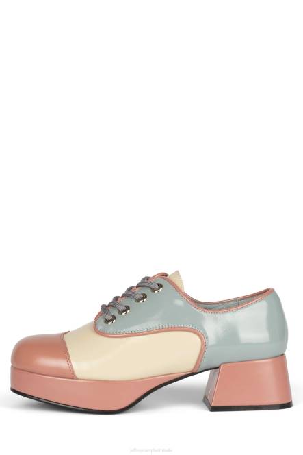 Jeffrey Campbell school NDHB1259 platform pomp mauve creme blauw vrouwen
