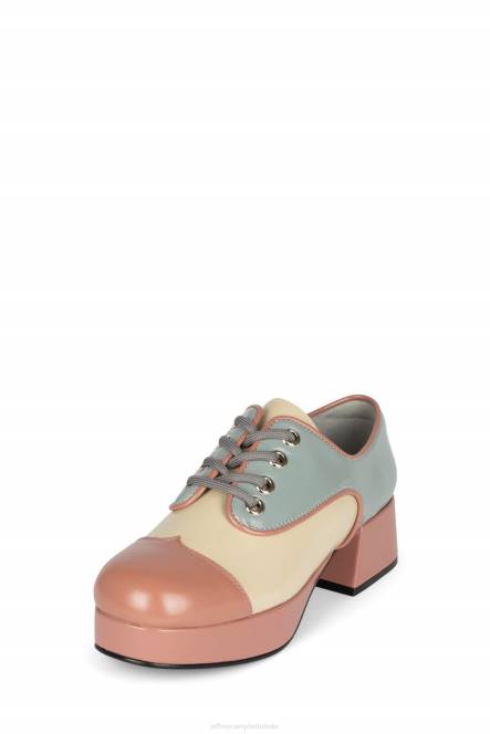 Jeffrey Campbell school NDHB1259 platform pomp mauve creme blauw vrouwen