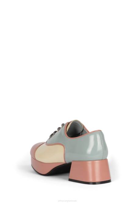 Jeffrey Campbell school NDHB1259 platform pomp mauve creme blauw vrouwen