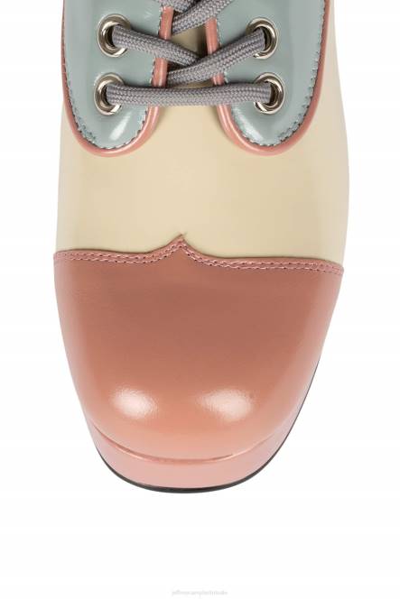 Jeffrey Campbell school NDHB1259 platform pomp mauve creme blauw vrouwen