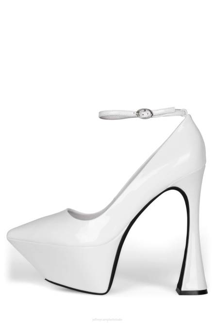 Jeffrey Campbell siouxsie NDHB1278 platform pomp wit patent vrouwen