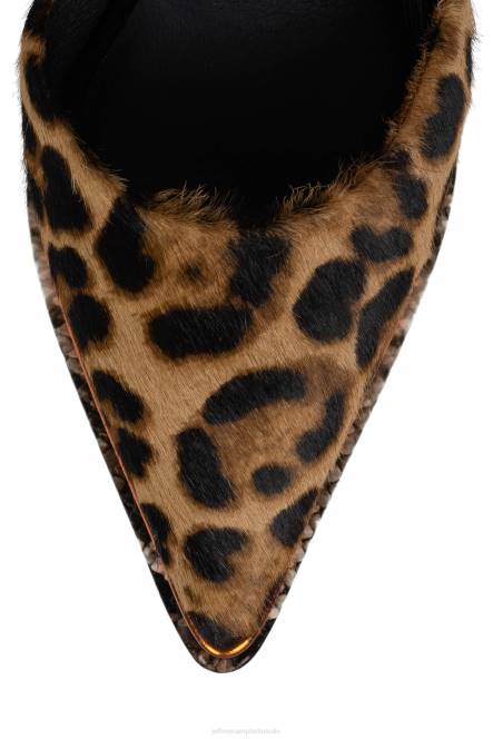 Jeffrey Campbell spelonu-f NDHB1288 platform pomp oranje dierenprint combo vrouwen