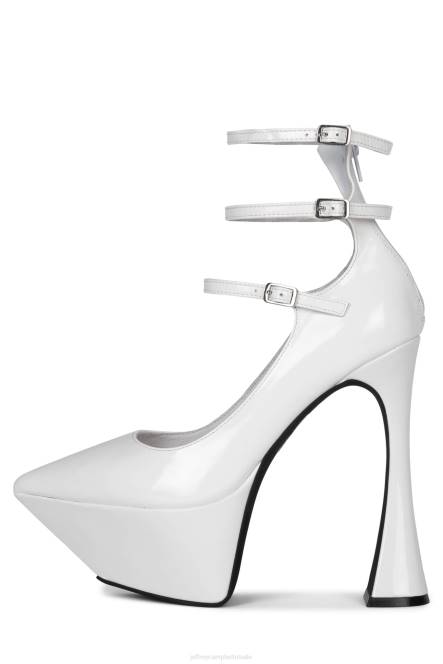 Jeffrey Campbell spionage NDHB1309 platform pomp wit patent vrouwen
