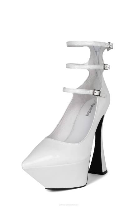 Jeffrey Campbell spionage NDHB1309 platform pomp wit patent vrouwen
