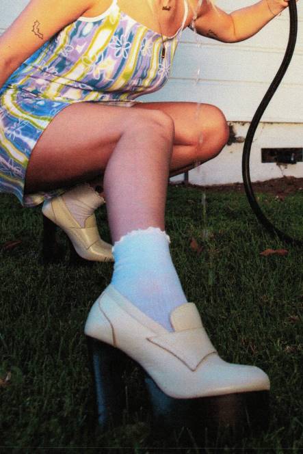 Jeffrey Campbell waterspuwer NDHB1251 platform pomp ivoor vrouwen