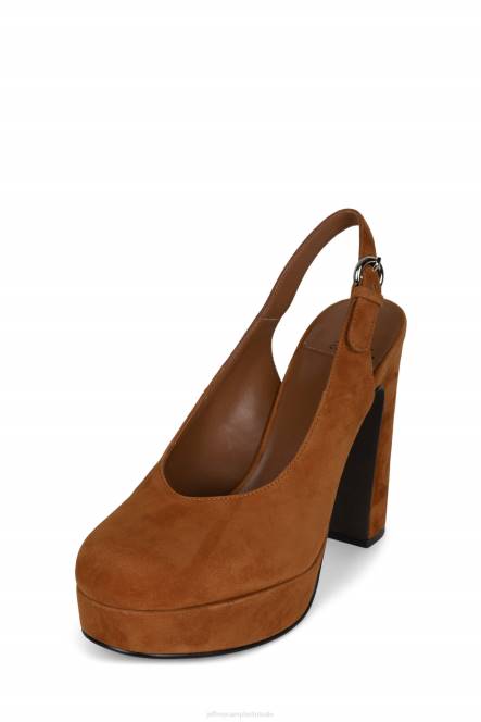 Jeffrey Campbell wed er op NDHB1305 platform pomp kameel suède vrouwen