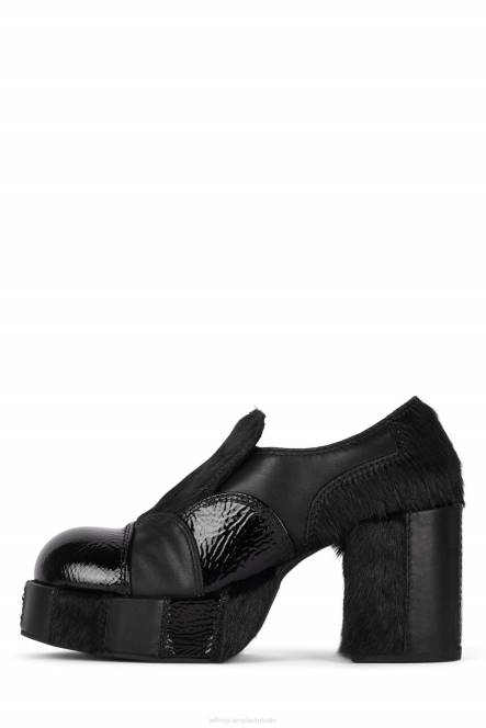 Jeffrey Campbell zigg-f NDHB1250 platform pomp zwarte combi vrouwen