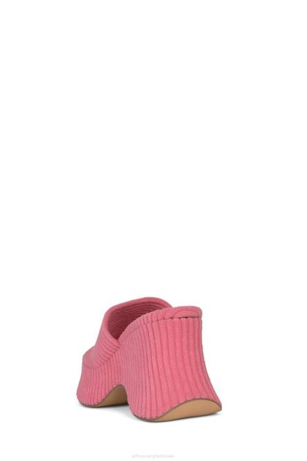 Jeffrey Campbell 6tien-2 NDHB38 platform sandaal roze gestreepte badstof vrouwen