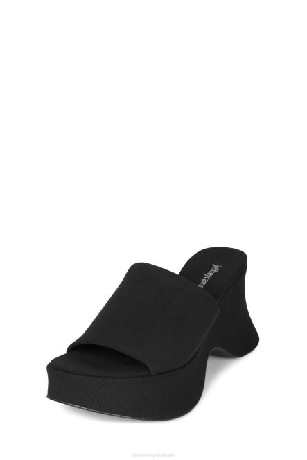 Jeffrey Campbell 6tien-2 NDHB39 platform sandaal zwart gaas vrouwen