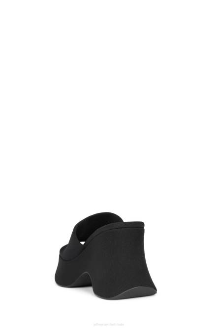 Jeffrey Campbell 6tien-2 NDHB39 platform sandaal zwart gaas vrouwen