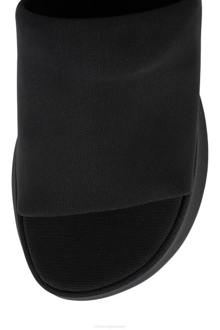 Jeffrey Campbell 6tien-2 NDHB39 platform sandaal zwart gaas vrouwen