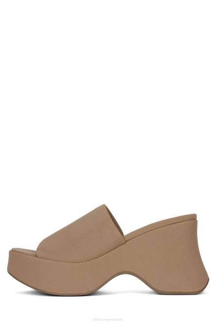 Jeffrey Campbell 6tien-2 NDHB41 platform sandaal beige gaas vrouwen