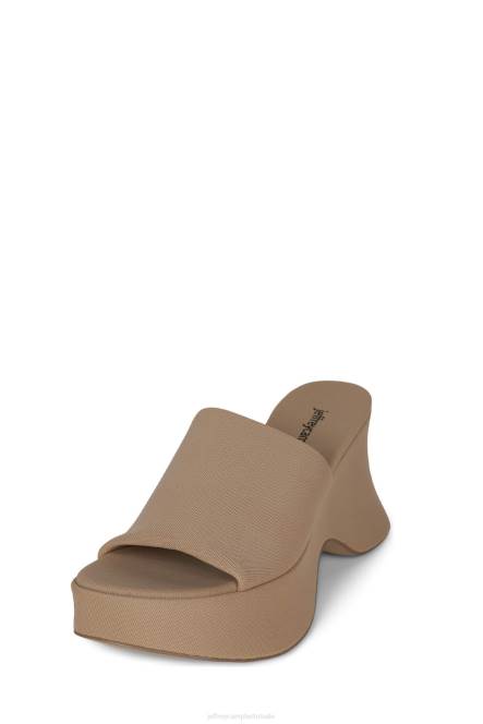 Jeffrey Campbell 6tien-2 NDHB41 platform sandaal beige gaas vrouwen