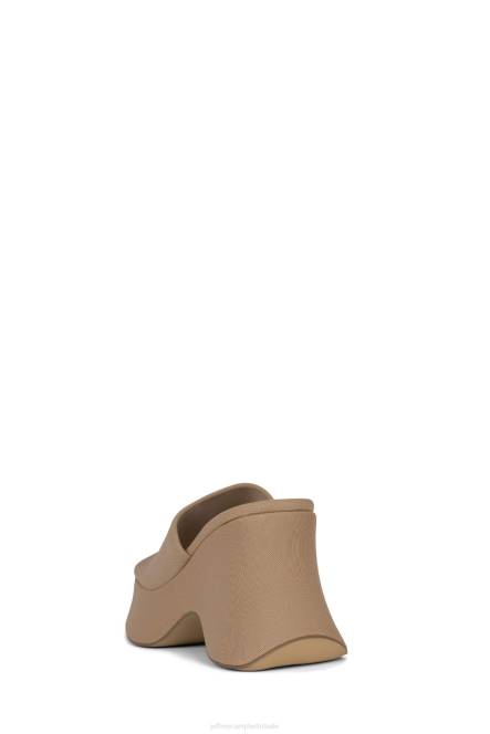 Jeffrey Campbell 6tien-2 NDHB41 platform sandaal beige gaas vrouwen