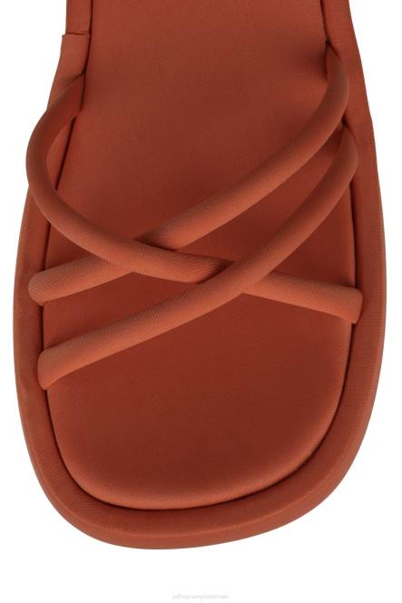 Jeffrey Campbell Gloeien NDHB252 platform sandaal oranje neopreen vrouwen