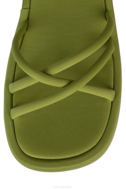 Jeffrey Campbell Gloeien NDHB253 platform sandaal chartreuse neopreen vrouwen