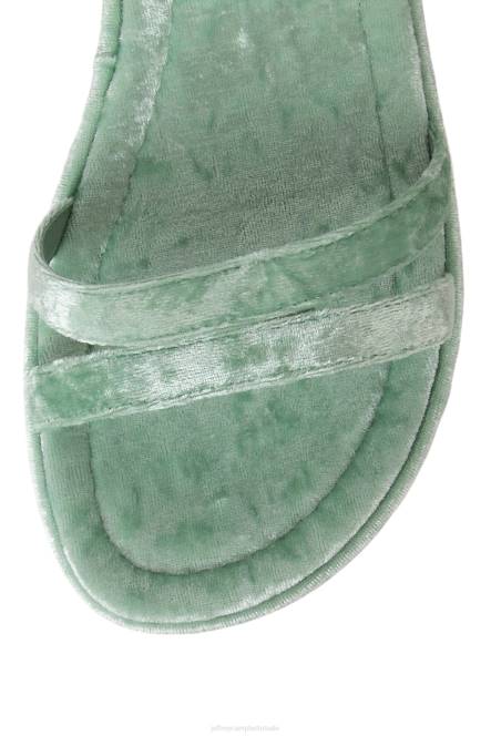Jeffrey Campbell activeren NDHB934 platform sandaal mint geplet fluweel vrouwen
