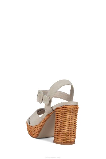 Jeffrey Campbell amma-2w NDHB1097 platform sandaal ijs suède vrouwen