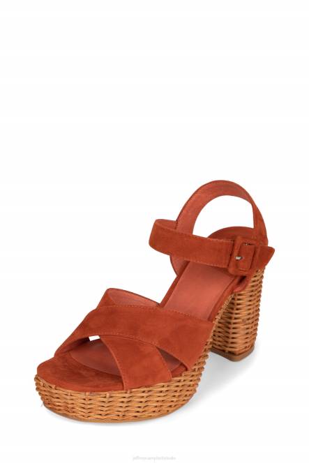 Jeffrey Campbell amma-2w NDHB1099 platform sandaal oranje suède vrouwen