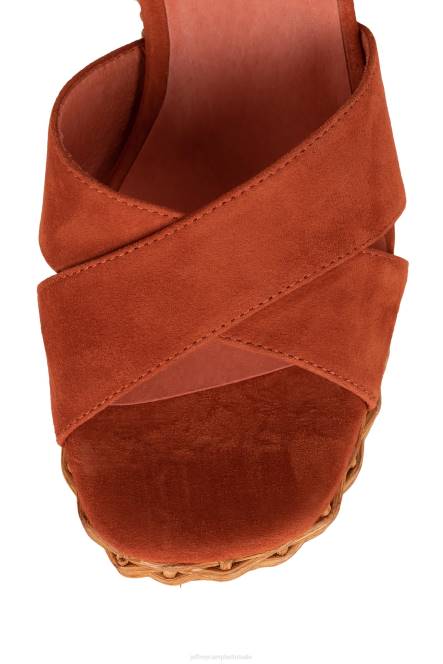 Jeffrey Campbell amma-2w NDHB1099 platform sandaal oranje suède vrouwen