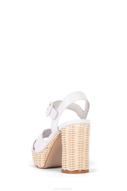 Jeffrey Campbell amma-2w NDHB1100 platform sandaal wit vrouwen