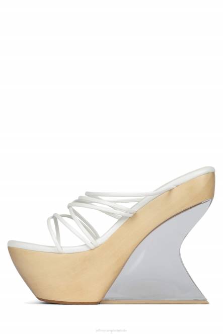 Jeffrey Campbell androïde NDHB1059 platform sandaal wit vrouwen