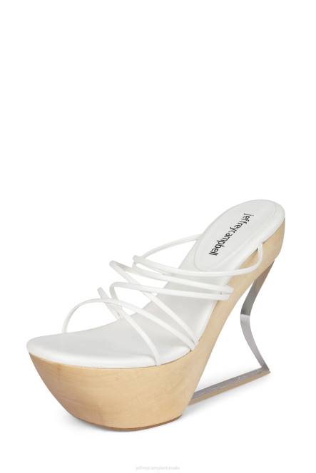 Jeffrey Campbell androïde NDHB1059 platform sandaal wit vrouwen