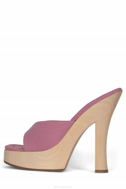 Jeffrey Campbell anna NDHB1130 platform sandaal roze denim vrouwen