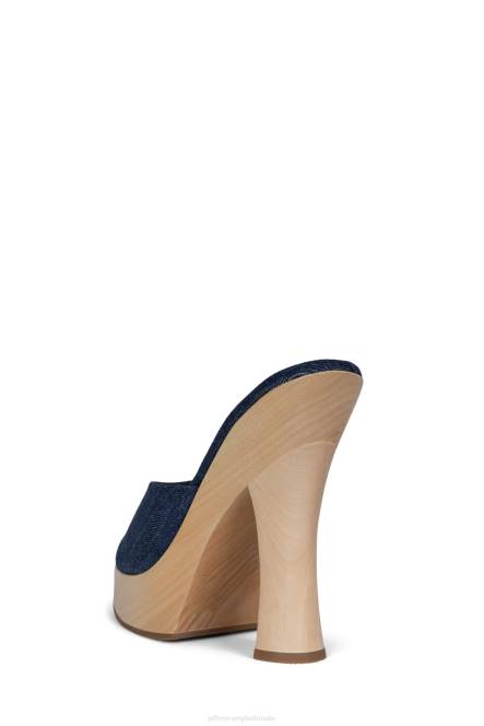 Jeffrey Campbell anna NDHB1131 platform sandaal blauw spijkerstof vrouwen