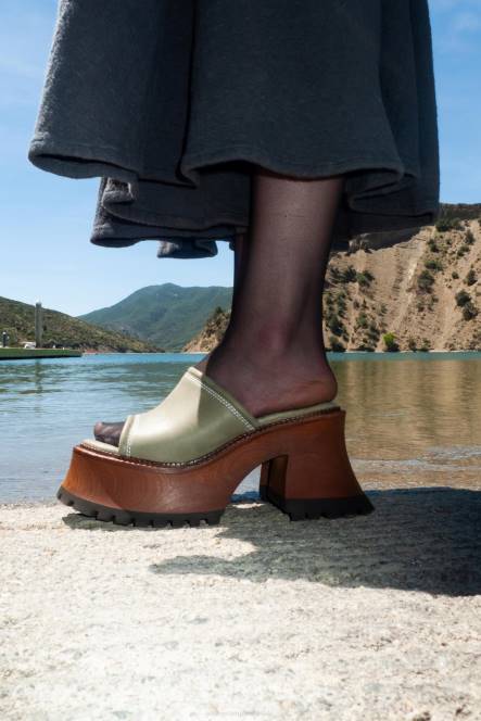 Jeffrey Campbell cola NDHB1056 platform sandaal khaki vrouwen