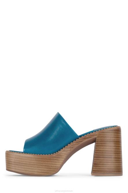 Jeffrey Campbell concert NDHB1211 platform sandaal blauwe natuurlijke Poolse stapel vrouwen