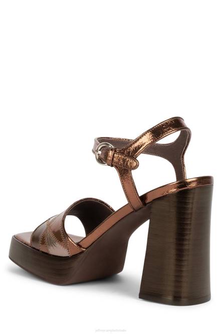 Jeffrey Campbell danser NDHB1204 platform sandaal brons multi vrouwen