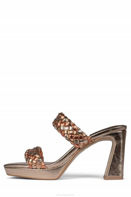 Jeffrey Campbell delicatesse NDHB1111 platform sandaal roségouden combinatie vrouwen