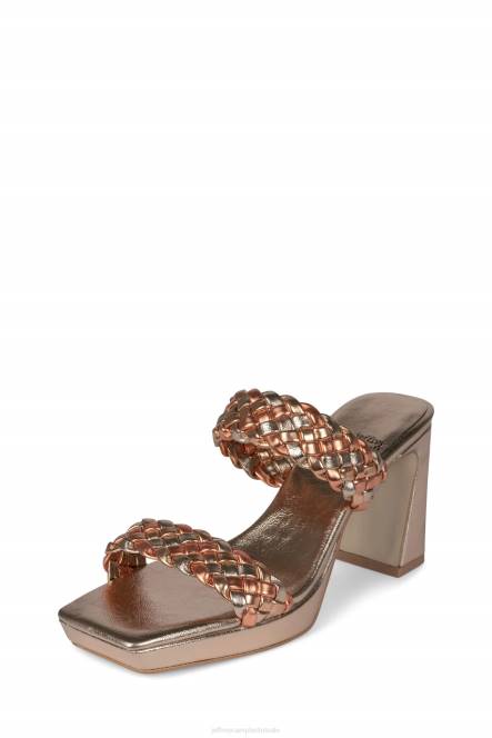 Jeffrey Campbell delicatesse NDHB1111 platform sandaal roségouden combinatie vrouwen