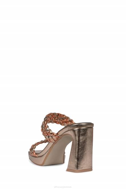 Jeffrey Campbell delicatesse NDHB1111 platform sandaal roségouden combinatie vrouwen