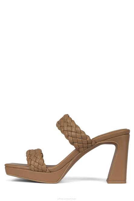 Jeffrey Campbell delicatesse NDHB1114 platform sandaal donker naakt vrouwen