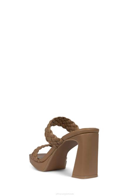 Jeffrey Campbell delicatesse NDHB1114 platform sandaal donker naakt vrouwen