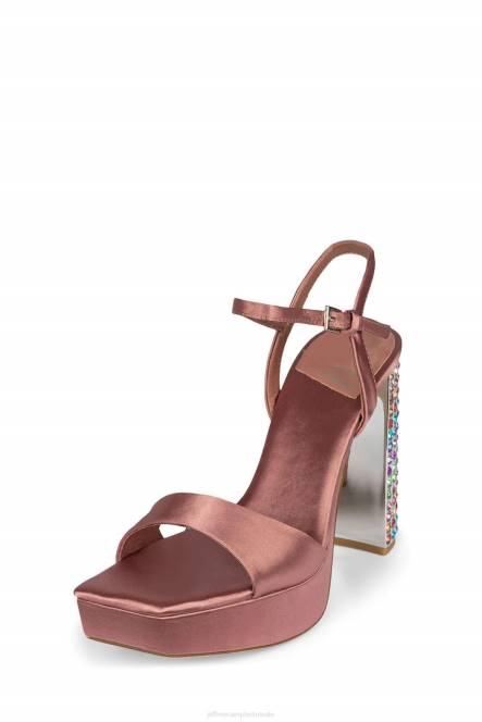 Jeffrey Campbell dia's NDHB1159 platform sandaal roze satijn helder multi vrouwen