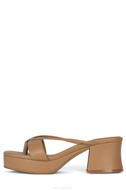 Jeffrey Campbell dierlijk NDHB995 platform sandaal beige vrouwen