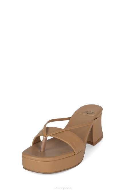 Jeffrey Campbell dierlijk NDHB995 platform sandaal beige vrouwen