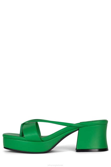 Jeffrey Campbell dierlijk NDHB996 platform sandaal Fel groen vrouwen